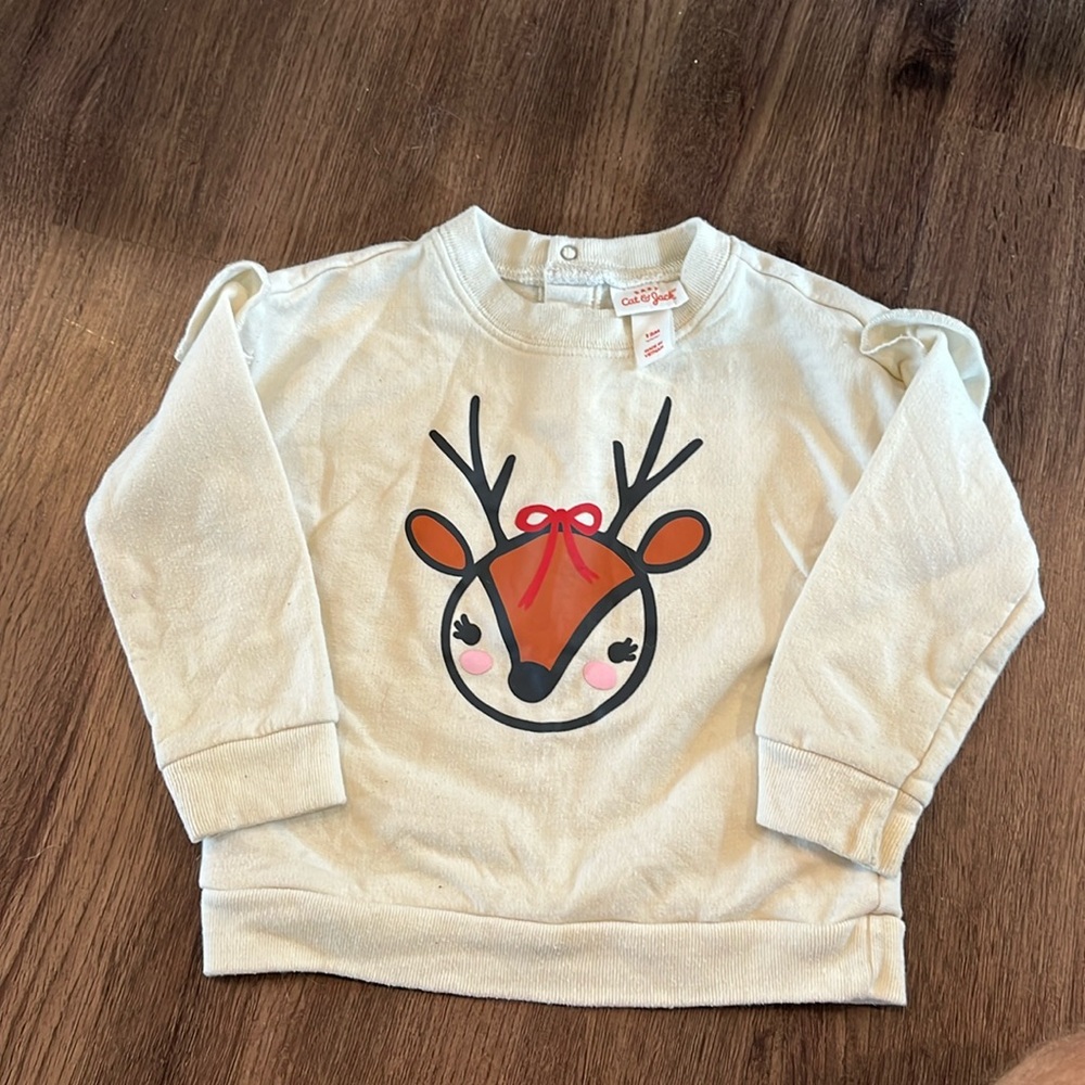 Cat & Jack reindeer sweatshirt